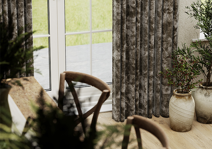 Cyrus Crushed Velvet, Latte - Made to Measure Curtains - Image 5